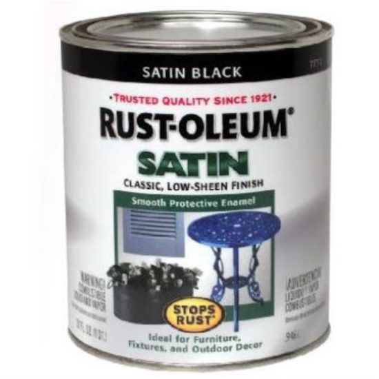 Rust-Oleum Stops Rust Oil Based Satin Protective Rust Control Enamel, White, 1 Qt.