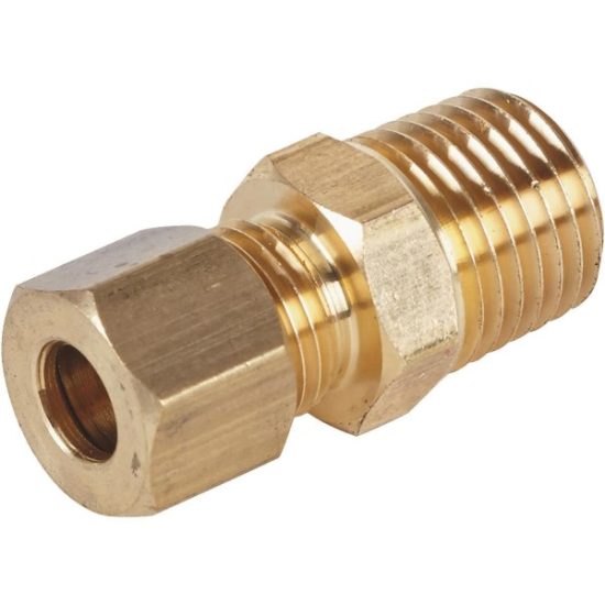 Do it 1/4 In. x 1/4 In. Brass Male Union Compression Adapter
