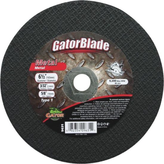 Gator Blade Type 1 6 In. x 040 In. x 7/8 In. Metal Cut-Off Wheel