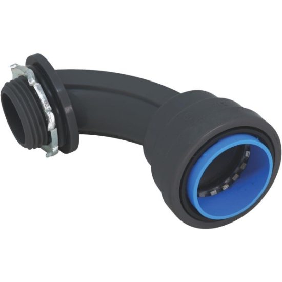 Southwire SimPush 1/2 In. Liquid Tight Non-Metallic Push-To-Install 90-Degree Elbow