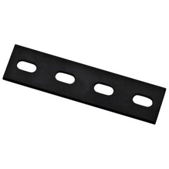 National Catalog 1181BC 6 In. x 1-1/2 In. Black Heavy Duty Mending Plate
