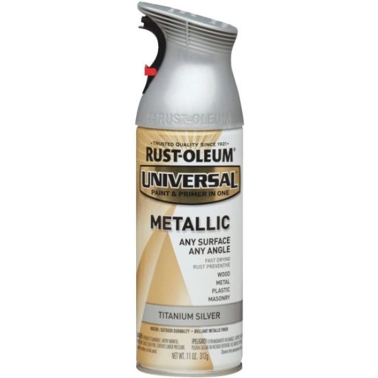 Rust-Oleum Universal 11 Oz. Metallic Titanium Silver Paint