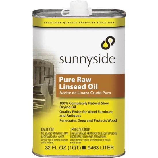 Sunnyside Pure Raw Linseed Oil, 1 Qt.