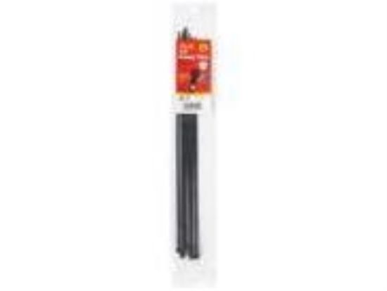 Do it 14 In. x 0.189 In. Black Molded Nylon Weather Resistant Cable Tie (8-Pack)
