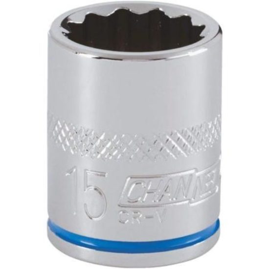 Channellock 3/8 In. Drive 15 mm 12-Point Shallow Metric Socket