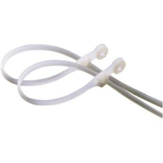Gardner Bender 8 In. x 0.17 In. Black Nylon Ultra Violet Mounting Cable Tie (15-Pack)