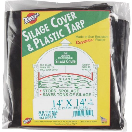 Warp's 14 Ft. X 14 Ft. Coverall Polyethylene 3 Mil. Silage Cover