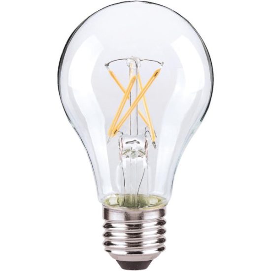 Satco 60W Equivalent Warm White A19 Medium Dimmable Traditional LED Light Bulb