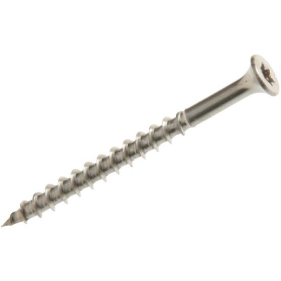 Grip-Rite PrimeGuard Max #9 x 2-1/2 In. Stainless Steel Star Deck Screw (88 Ct. Jar)