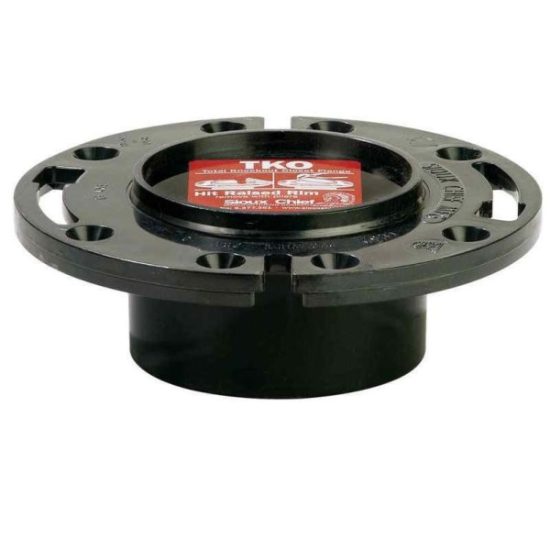 Sioux Chief Total Knockout 3 In. Hub/Inside 4 In. ABS Toilet Flange w/1-Piece Plastic Ring