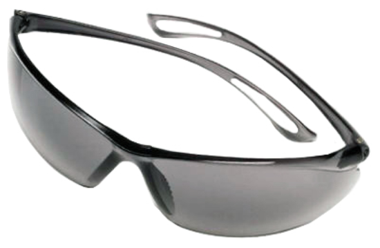 Safety Works Feather Fit Gray Frame Safety Glasses with Gray Lenses