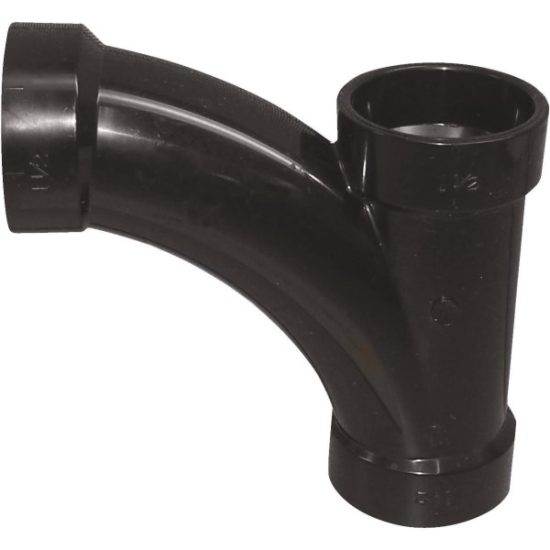 Charlotte Pipe 2 In. Hub x Hub x Hub Combination ABS Wye