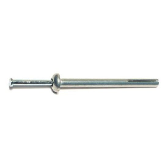 1/4  x 3  Zinc Plated Steel Truss Head Nail Drive Anchors NDATS-035