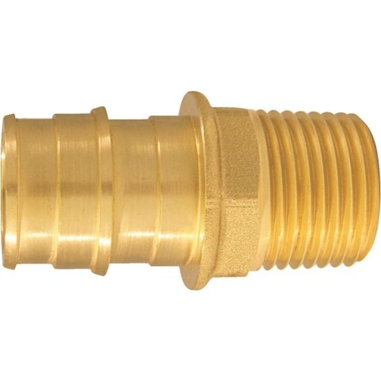 Apollo Retail 3/4 In. x 1/2 In. Brass Insert Fitting MIP Adapter Type A