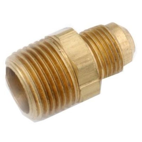 Anderson Metals 3/8 In. x 1/4 In. Brass Male Flare Connector