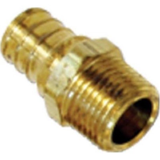 SharkBite 1/2 In. CF x 1/2 In. MPT Brass PEX Adapter