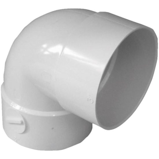 IPEX Canplas 3 In. SDR 35 90 Deg. PVC Sewer and Drain Short Turn Elbow (1/4 Bend)