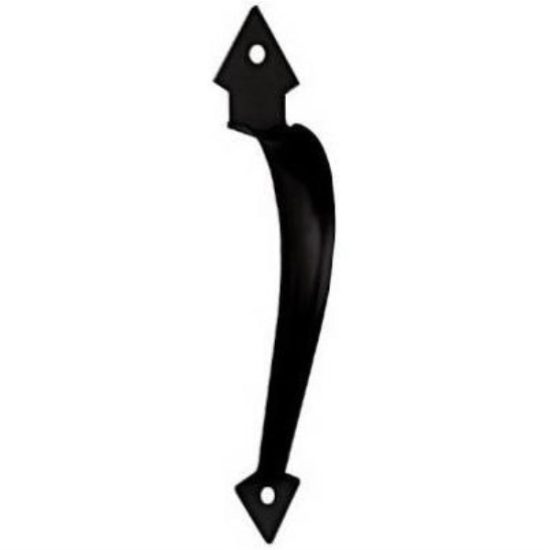 National 8-3/4 In. Black Ornamental Door Pull