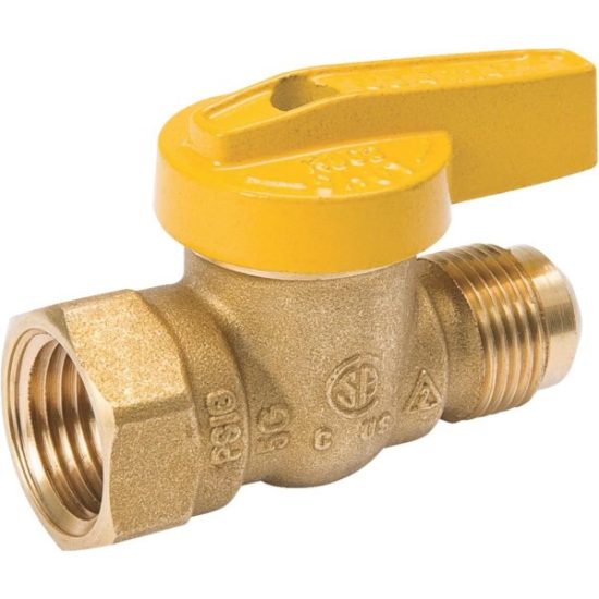 ProLine 3/8 In. Flare x 1/2 In. FIP Forged Brass Gas Ball Valve