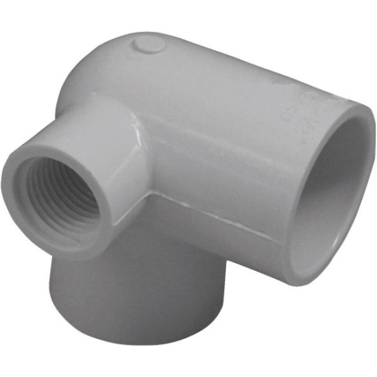 Charlotte Pipe 1 In. x 1 In. Slip x 1/2 In. Female Schedule 40 90 Deg. PVC Elbow w/Side Inlet (1/4 Bend)
