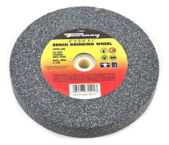 Bench Grinding Wheel, 36-Grit, 6-In.