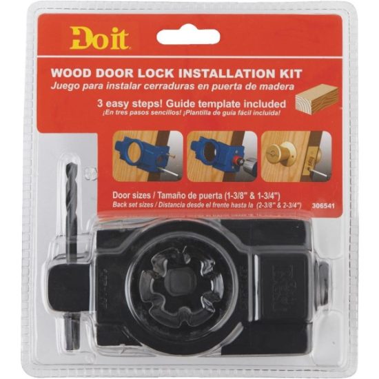Do it Carbon Door Lock Installation Kit for Wood or Composite Doors