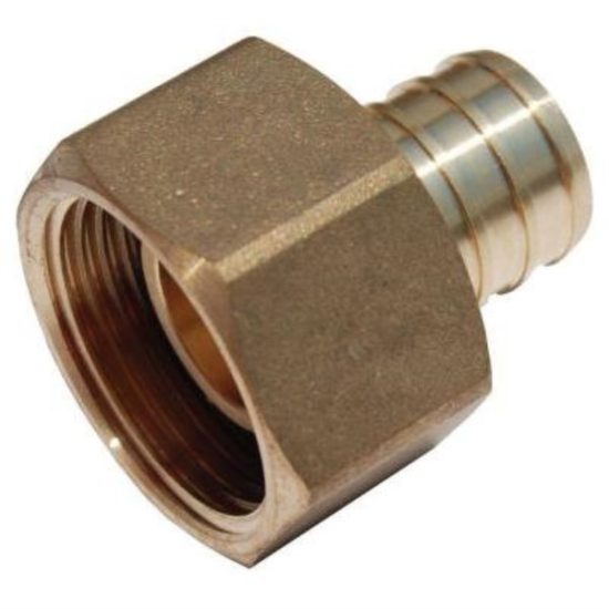 SharkBite 3/4 In. Barb x 3/4 In. FPT Brass PEX Adapter