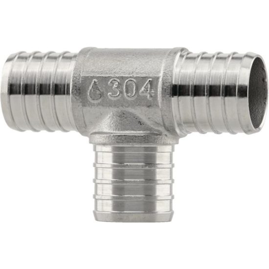 PlumbEeze 1 In. Stainless Steel PEXB Tee