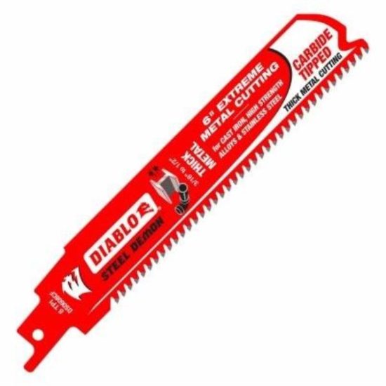 Diablo Steel Demon 6 In. 8 TPI Carbide Thick Metal Reciprocating Saw Blade