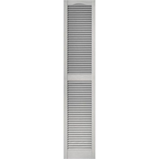 Builders Edge 15 In. x 72 In. Vinyl Louvered Shutter, (2-Pack)