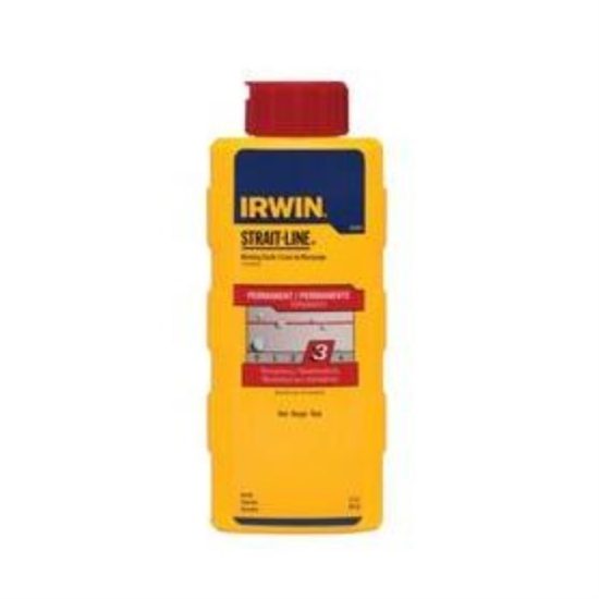 Irwin STRAIT-LINE 8 Oz. Red Permanent Chalk Line Chalk