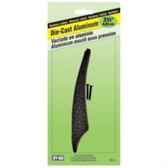 Hy-Ko 3-1/2 In. Black Hammered House Number One