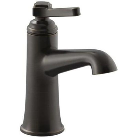 Kohler Georgeson Oil-Rubbed Bronze 1-Handle Lever 4 In. Centerset Bathroom Faucet
