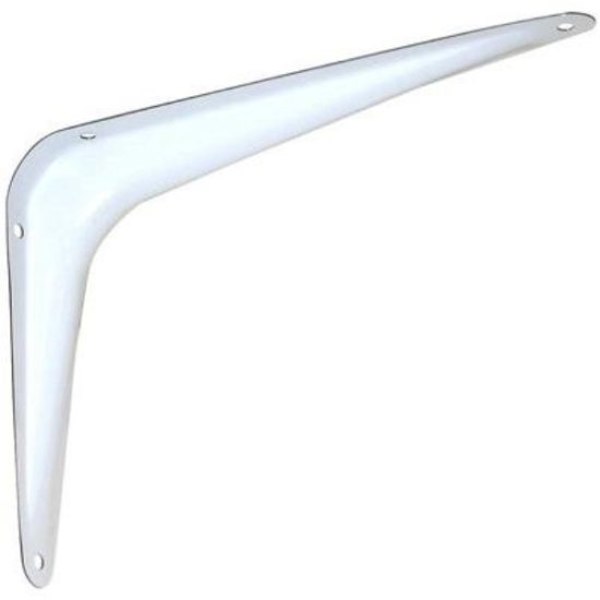National 211 12 In. D. x 14 In. H. White Steel Shelf Bracket
