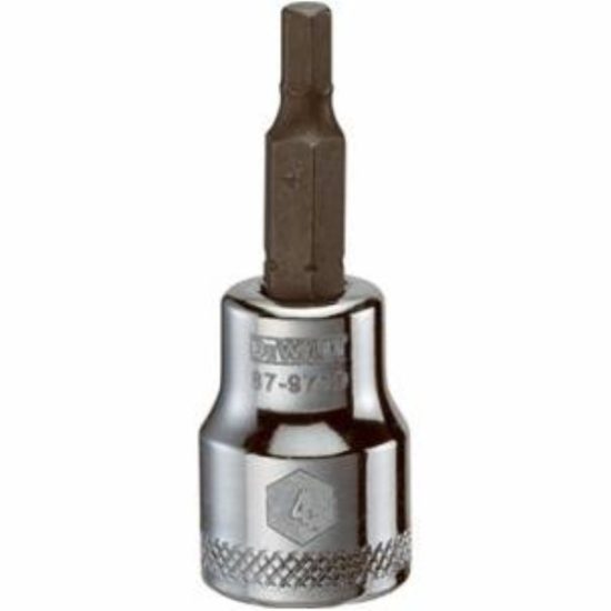 Hex Bit Socket, 3/8-In. Drive, 4mm,