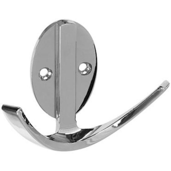 Stanley Home Designs Chrome Modern Double Robe Wardrobe Hook