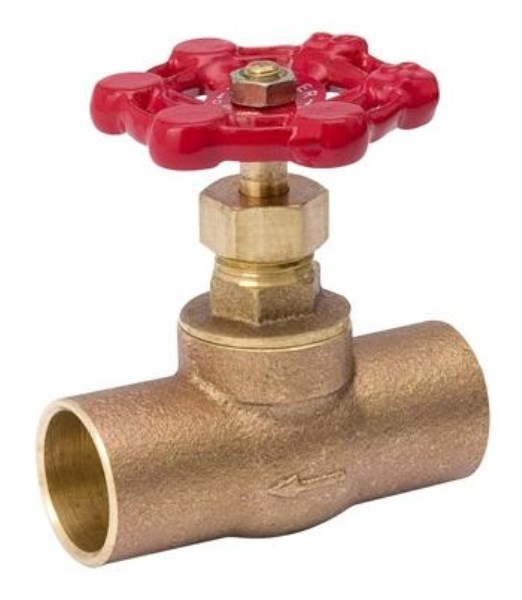 ProLine 1/2 In. SW Low Lead Cast Brass Stop Valve