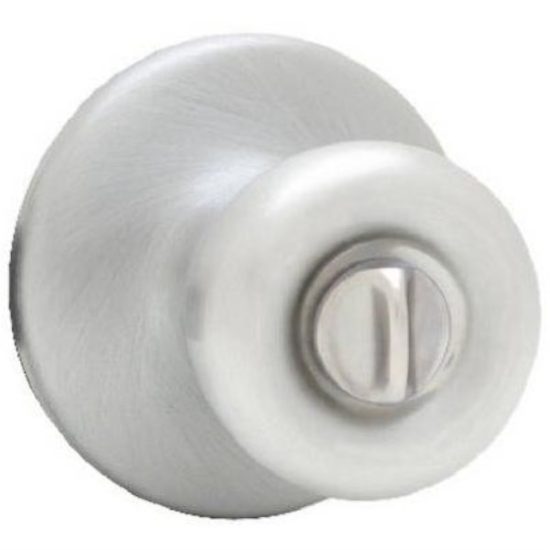 Kwikset Tylo Satin Chrome Bed & Bath Door Knob