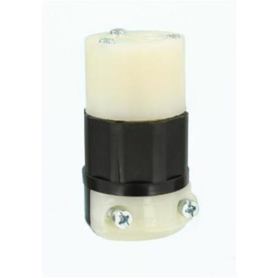 Leviton 15A 125V 3-Wire 2-Pole Industrial Grade Locking Cord Connector