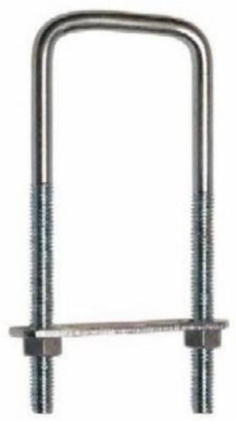 National 3/8 In. x 4 In. x 3 In. Zinc Square U Bolt