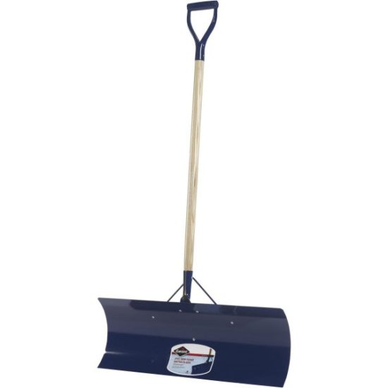 Garant Yukon 30 In. Steel Snow Pusher with 42.75 In. D-Grip Wood Handle