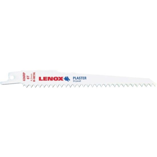 Lenox 6 In. 6 TPI Plaster Reciprocating Saw Blade