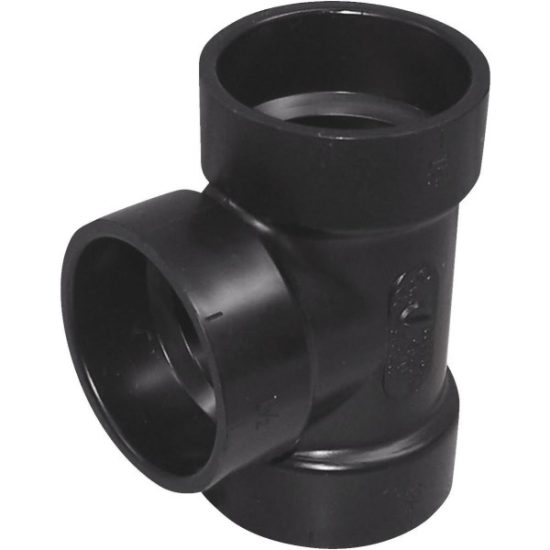 Charlotte Pipe 1-1/2 In. Hub x Hub x Hub ABS Waste & Vent Tee