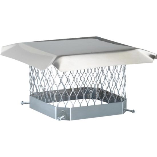 Shelter 9 In. x 9 In. Stainless Steel Single Flue Chimney Cap