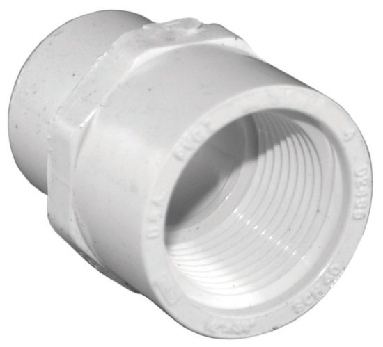 Charlotte Pipe 1/2 In. x 3/4 In. Schedule 40 Female PVC Adapter