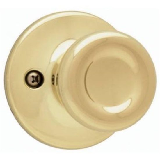 Kwikset Polished Brass Tylo Dummy Door Knob