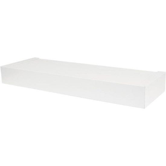 High and Mighty 18 In. White Floating Shelf