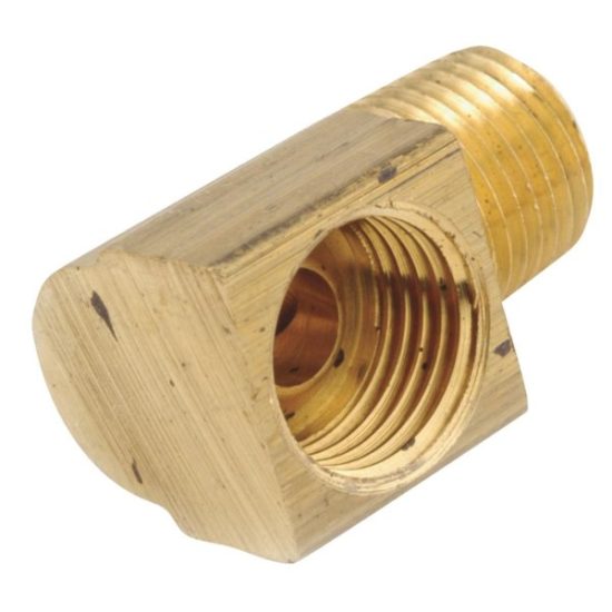 Anderson Metals 3/16 In. x 1/8 In. Male 90 Deg. Inverted Flare Brass Elbow (1/4 Bend)