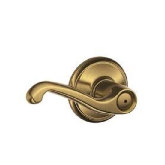 Schlage Antique Brass Flair Privacy Door Lever