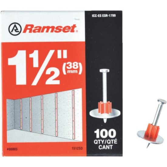 Ramset 1-1/2 In. Fastening Pin with Washer (100-Pack)